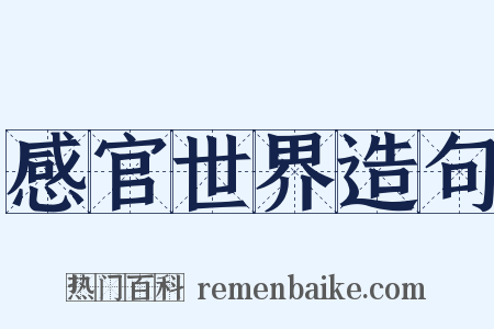感官世界造句是什么意思的图片